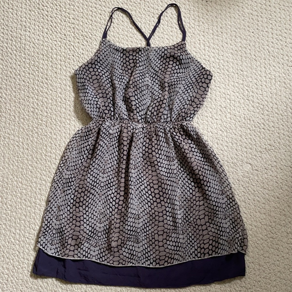 Ya Los Angeles Blue Snake Print Dress